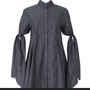 Osman London Size 2 Chic Denim-Like Dress